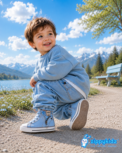 ZippyKidz™  Denim First Walkers