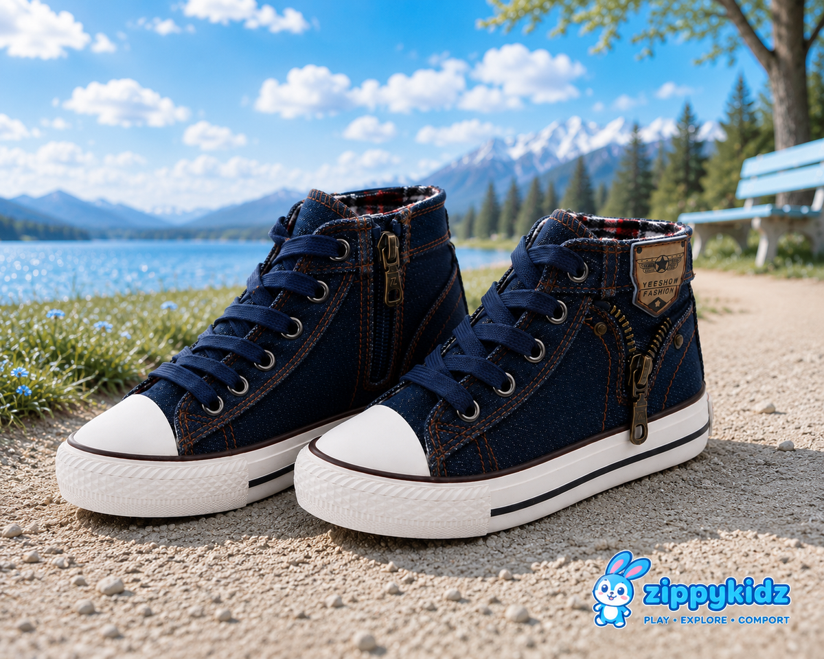 ZippyKidz™  Denim First Walkers